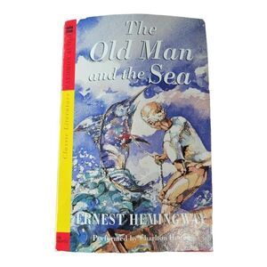 THE OLD MAN AND THE SEA Ernest Hemingway CHARLTON HESTON Caedmon Audio VTG 1998